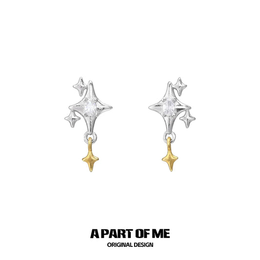 Twinkle Stars Stud Earrings
