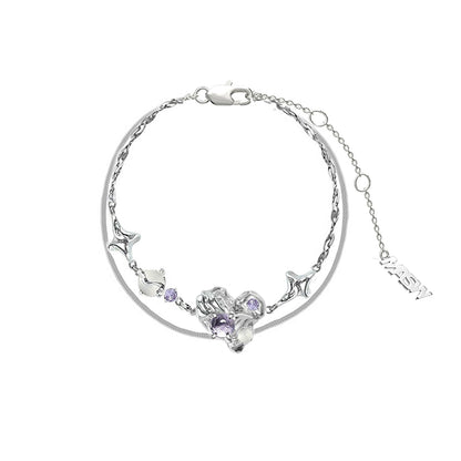 Starry Sky Purple Moon Bracelet