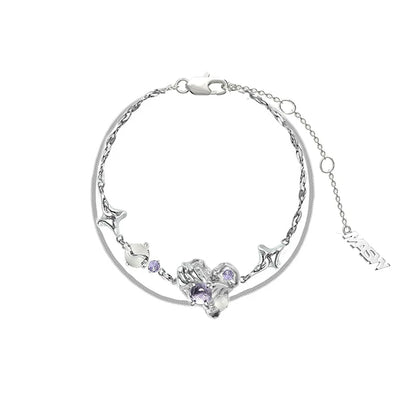 Starry Sky Purple Moon Bracelet