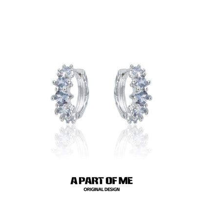Zircon Gradient Spike Ear Cuffs