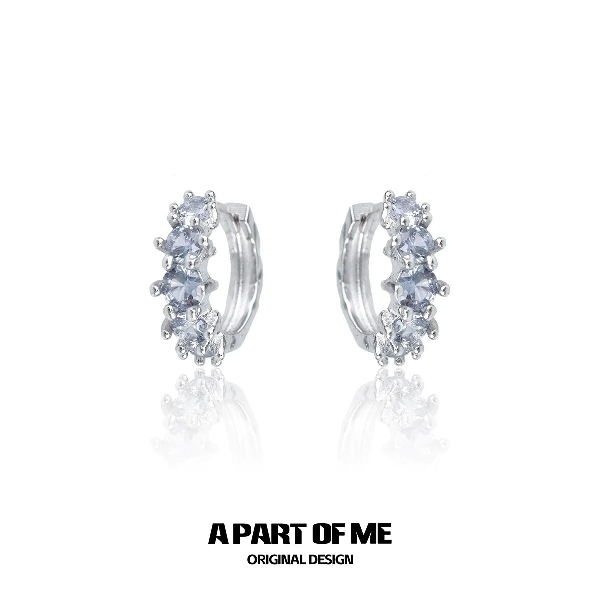Zircon Gradient Spike Ear Cuffs