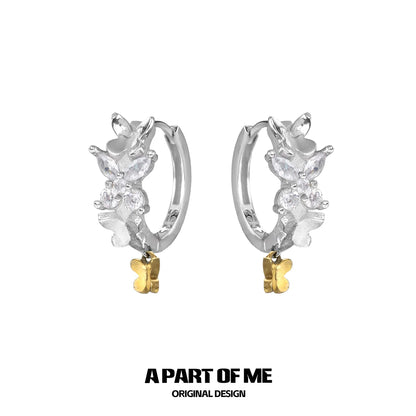 Kingdee Butterfly Diamond Earrings