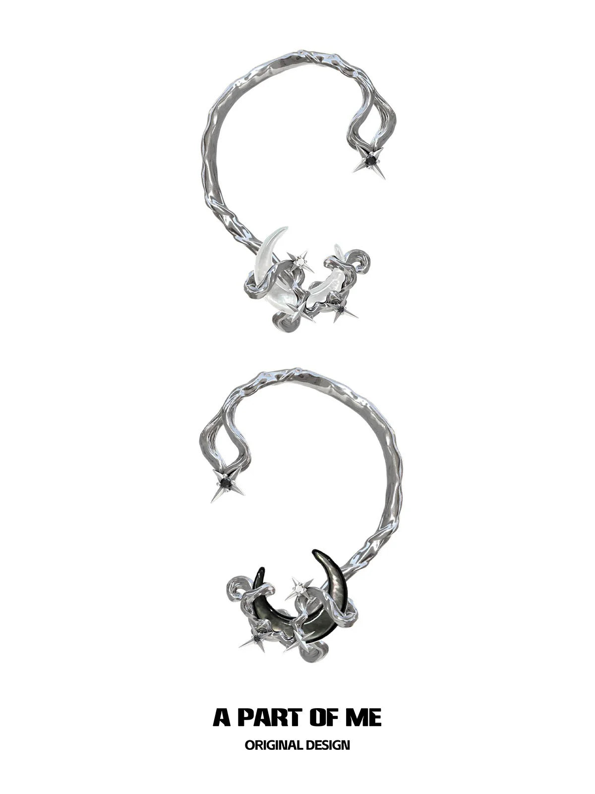 Moon Dream Silver Ear Clip