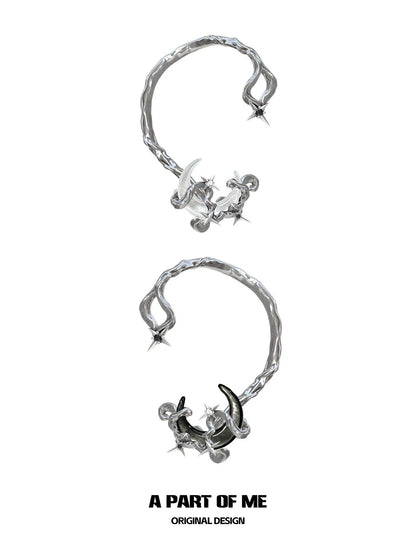 Moon Dream Silver Ear Clip