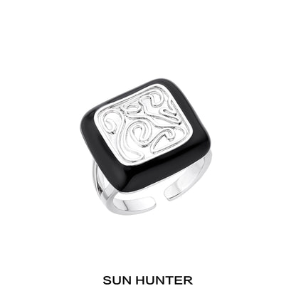 Retro Gold Silver Coin Ring