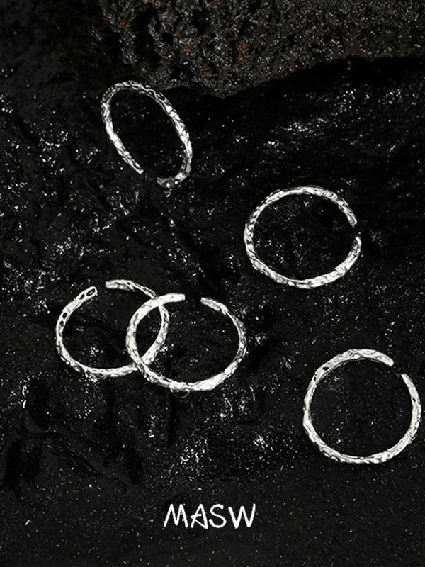 Minimalist Silver Open Ring