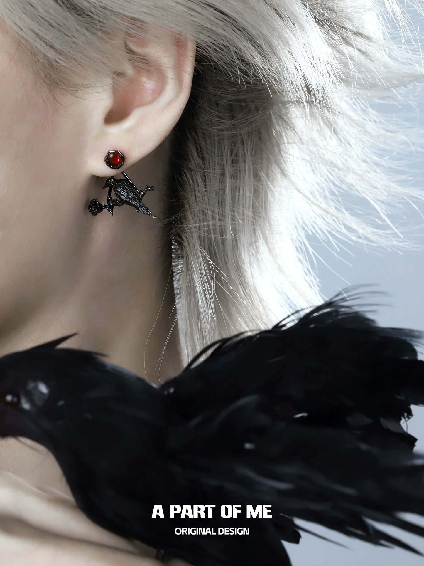 Dark Meets Rose Removable Earrings