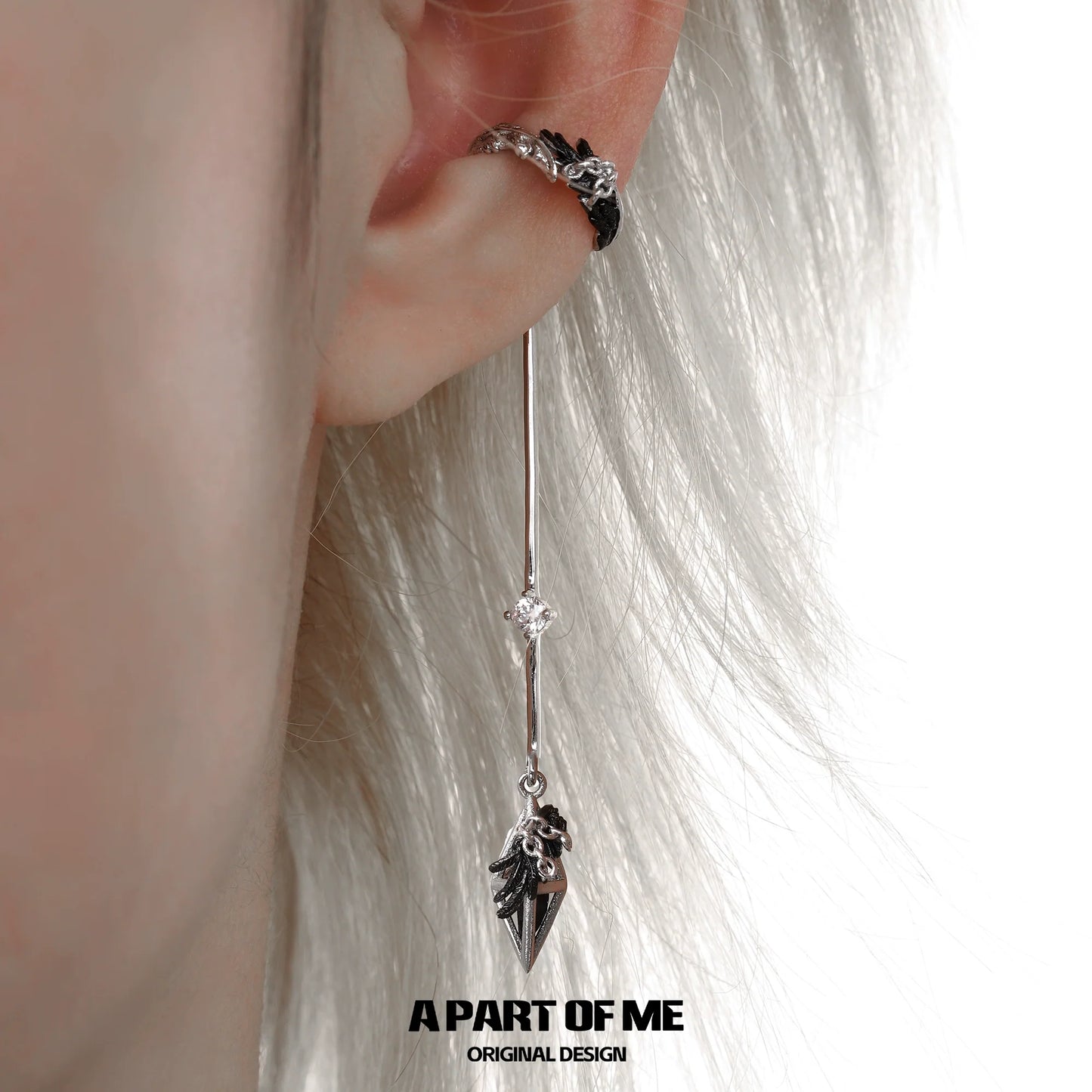 Feather Cage Ear Cuffs