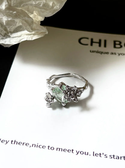 "Rain Jasmine" Wrap Ring