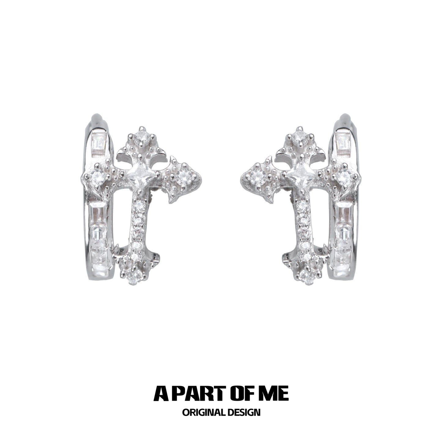 Cross Zircon Ear Buckle
