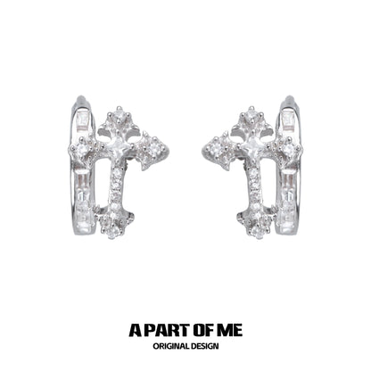 Cross Zircon Ear Buckle