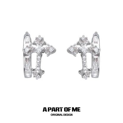 Cross Zircon Ear Buckle