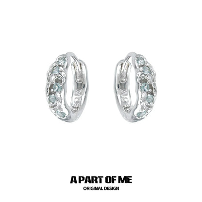 Icy Blue Zircon Chill Ear Cuffs