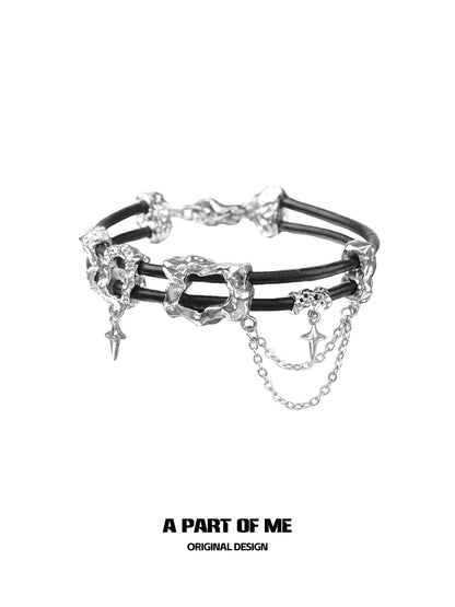 Dark Matter Leather Bracelet