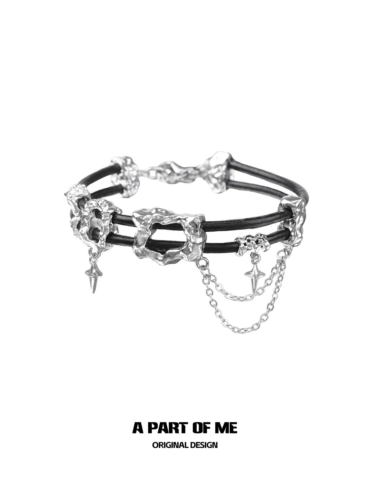 Dark Matter Leather Bracelet