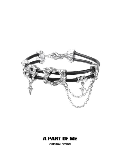 Dark Matter Leather Bracelet