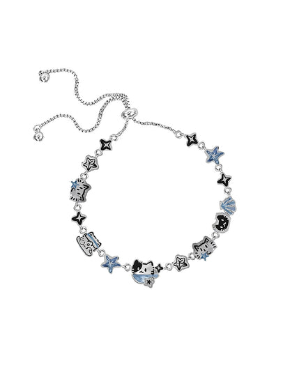 Denim Blue Cat Bracelet