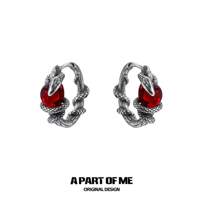 Slytherin Venom Snake Earrings