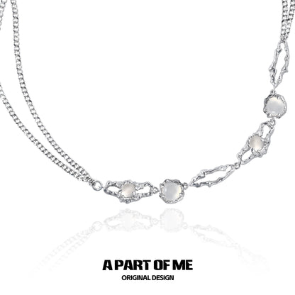 Gemstone Beaded Collarbone Chain