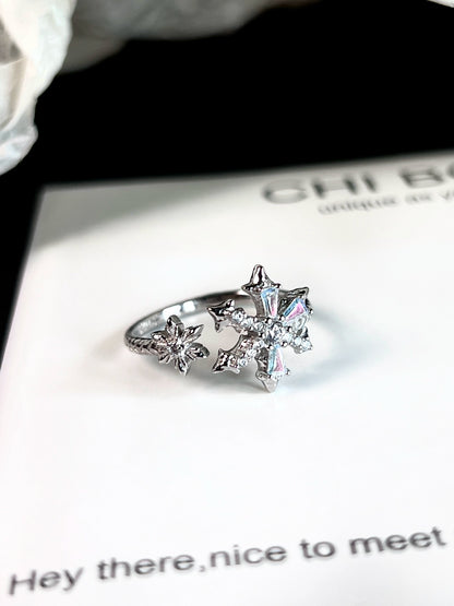 "Poem of Deep Snow" Ring