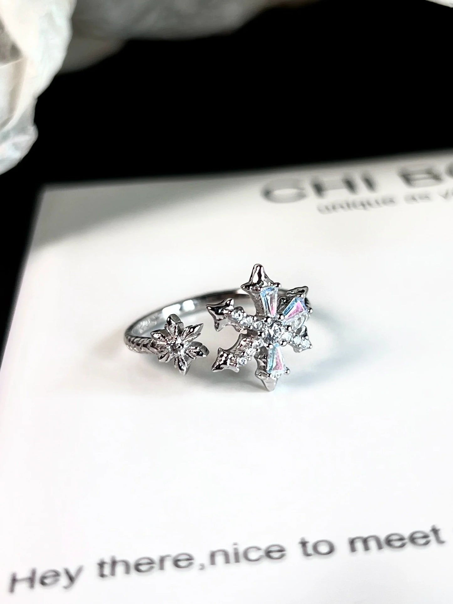 "Poem of Deep Snow" Ring