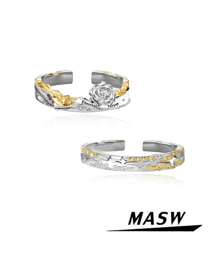 Gilded Rose & Star Ring