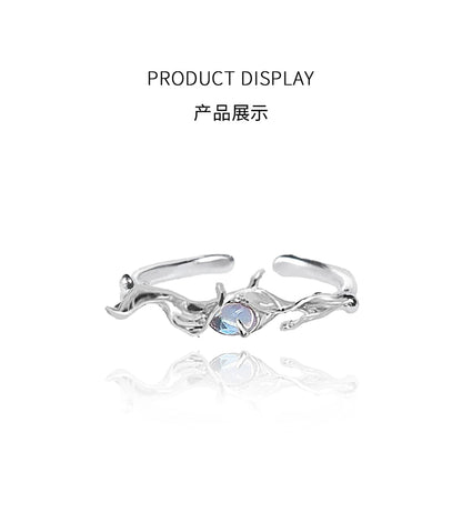 White Moonlight Irregular Ring
