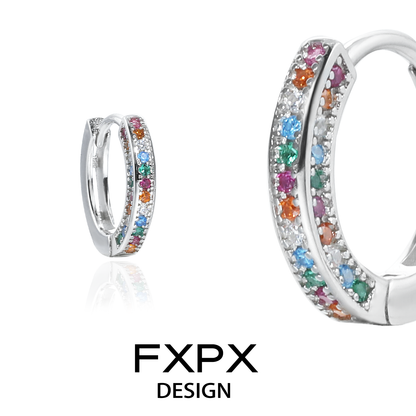 Color Dopamine Zircon Earrings