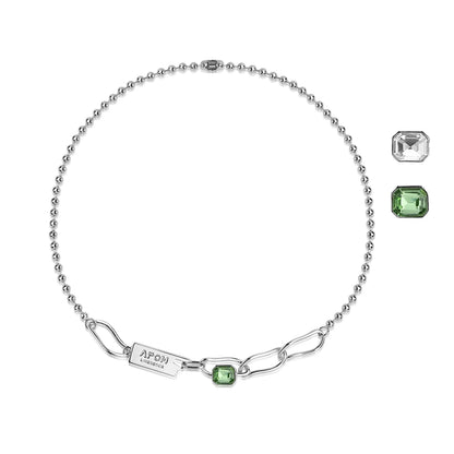 Rebel Gemstone Chain Necklace