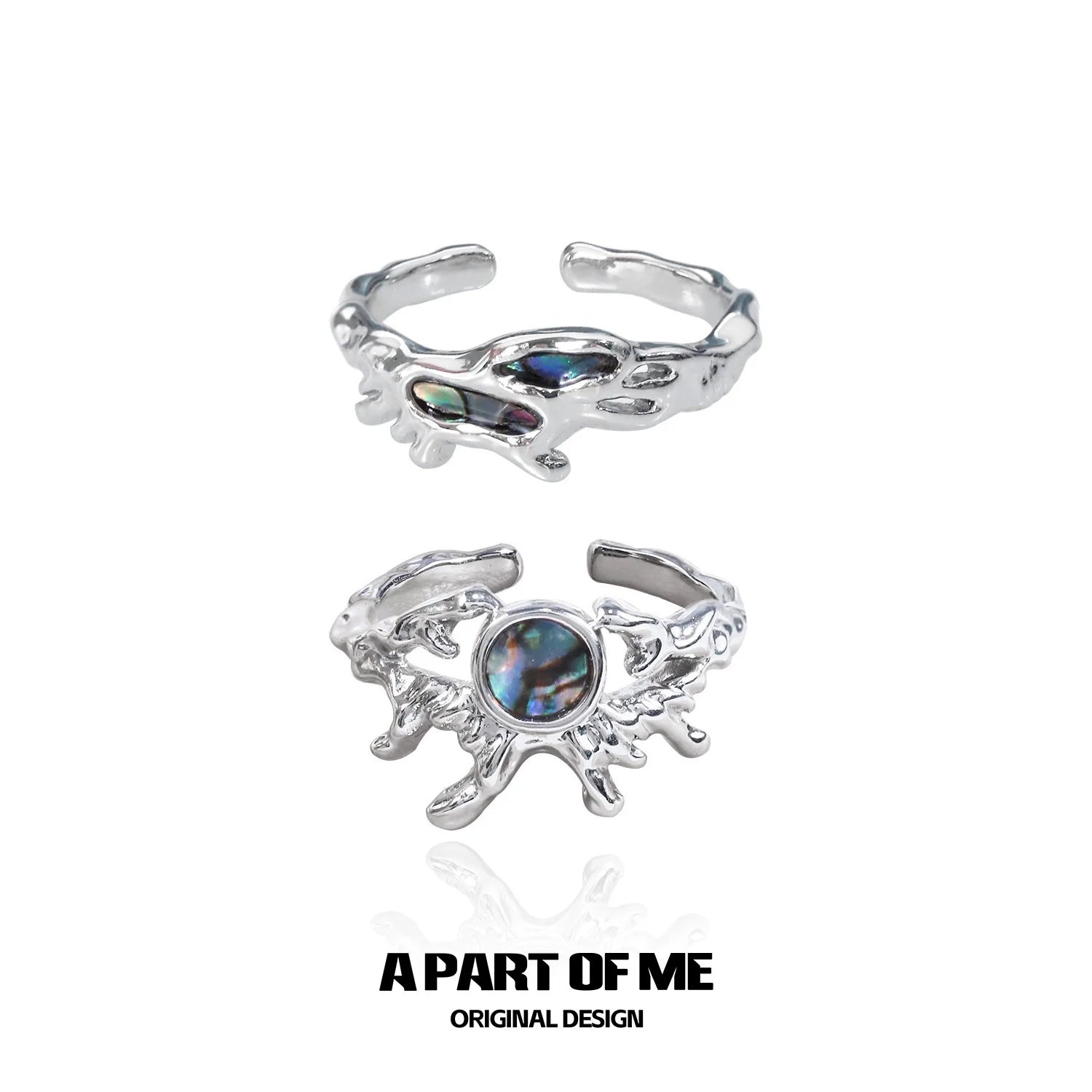 Sterling silver deep sea jellyfish ring featuring a colorful gemstone for a unique ocean-inspired accessory