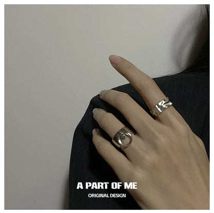 Stylish hip hop pull tab ring designed by A PART OF ME, showcasing a unique modern design