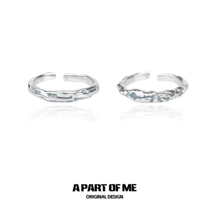 A PART OF ME blue slim statement ring in a unique design, perfect for adding style to any outfit