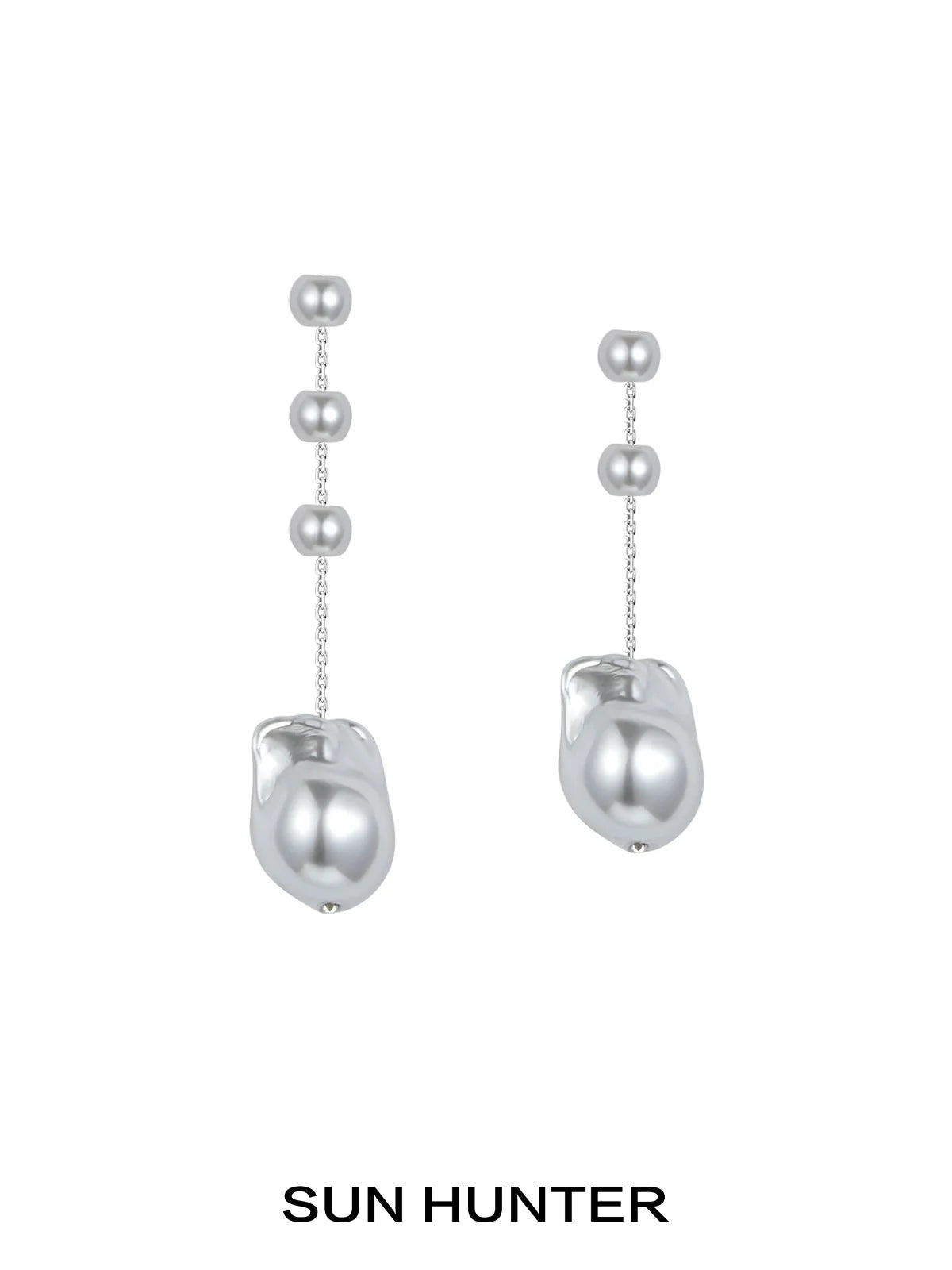 Sun Hunter Baroque Pearl Earrings with Elegant Hanging Design for Timeless Style