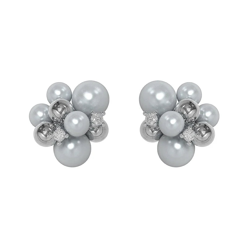 Elegant black agate earrings featuring silver accents with a modern design