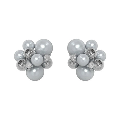 Elegant black agate earrings featuring silver accents with a modern design