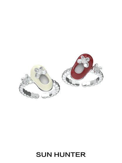SUN HUNTER butterfly shoe rings set featuring elegant design with stones for stylish accessories