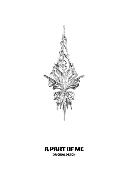 A PART OF ME butterfly silver ring featuring a unique artistic design with intricate details