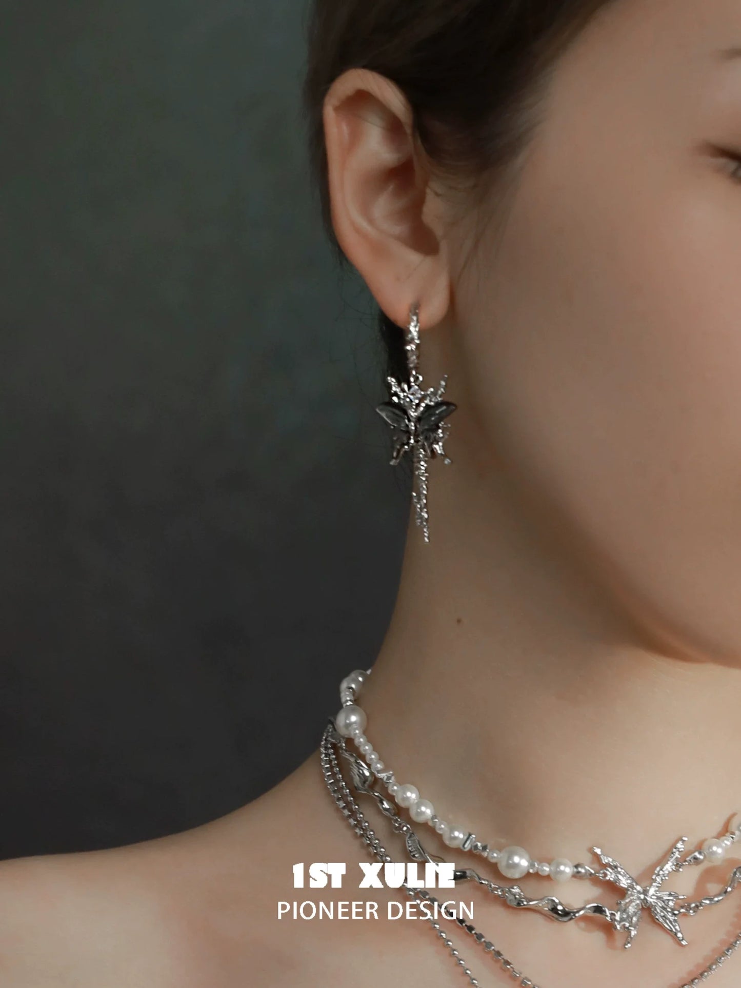 Elegant butterfly tassel shell earrings from 1STXULIE, perfect for stylish accessorizing