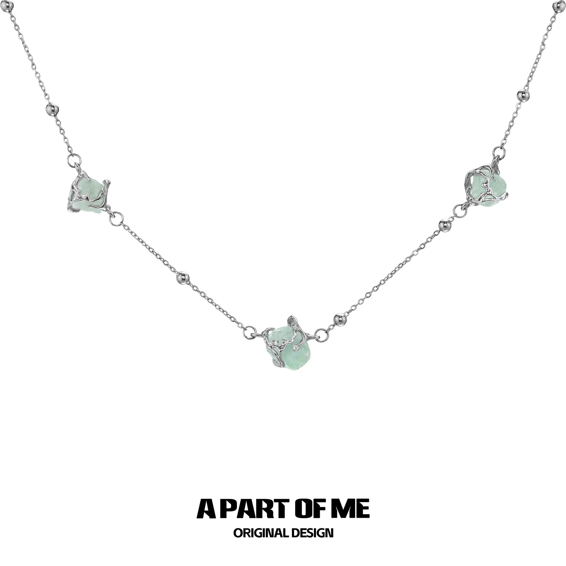 A PART OF ME flying bird fluorite necklace with elegant design and luminous fluorite gemstones