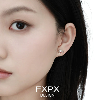 Delicate FXPX celestial star earrings designed for a chic and stylish look