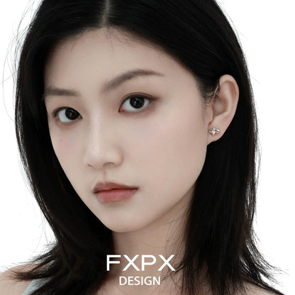 Elegant FXPX celestial star earrings in a stylish design, perfect for any occasion