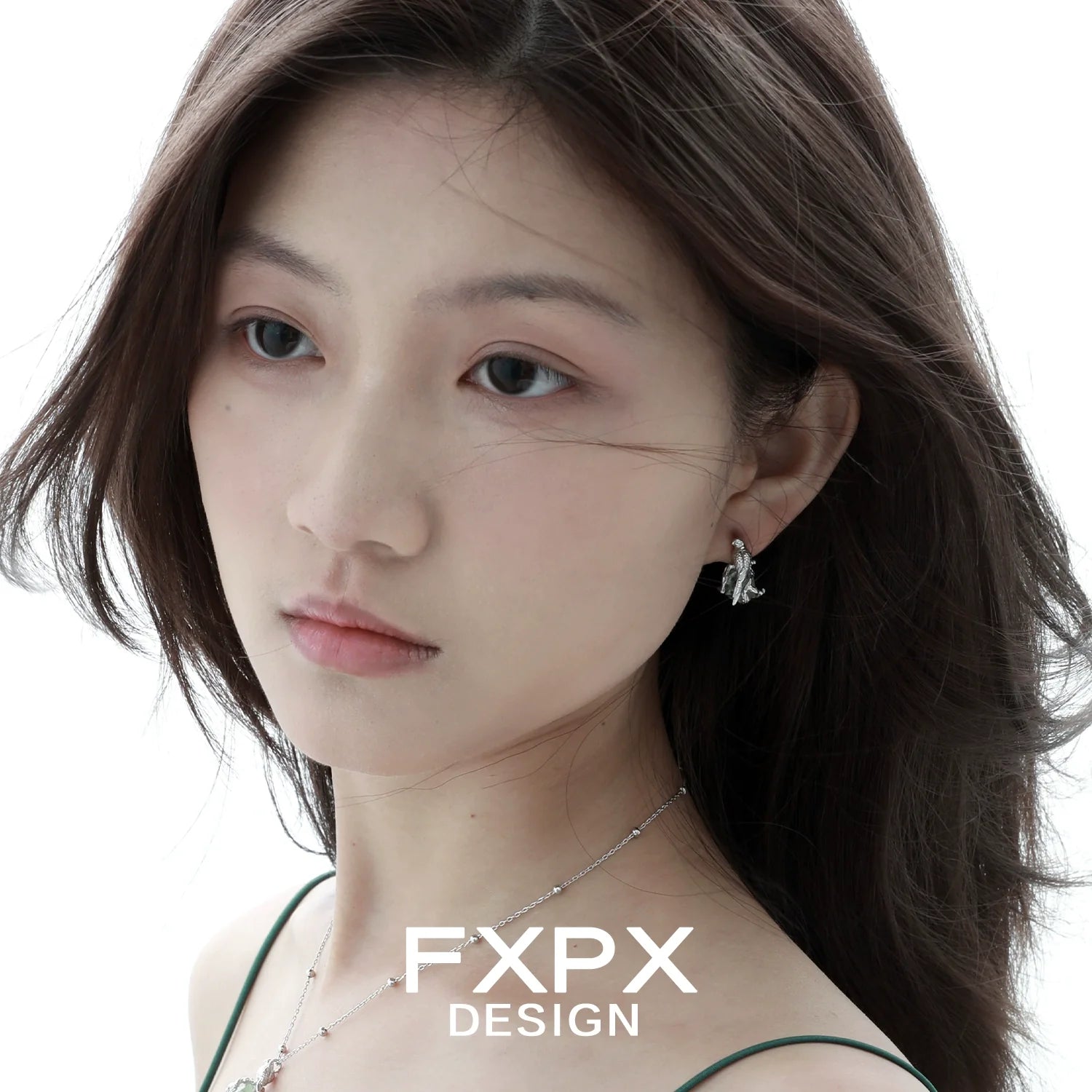 Elegant flying bird fluorite earrings designed by FXPX, perfect for adding a unique touch to any outfit