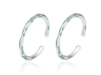 FXPX Ocean Breeze Ring in Silver with Turquoise Accents for Elegant Style