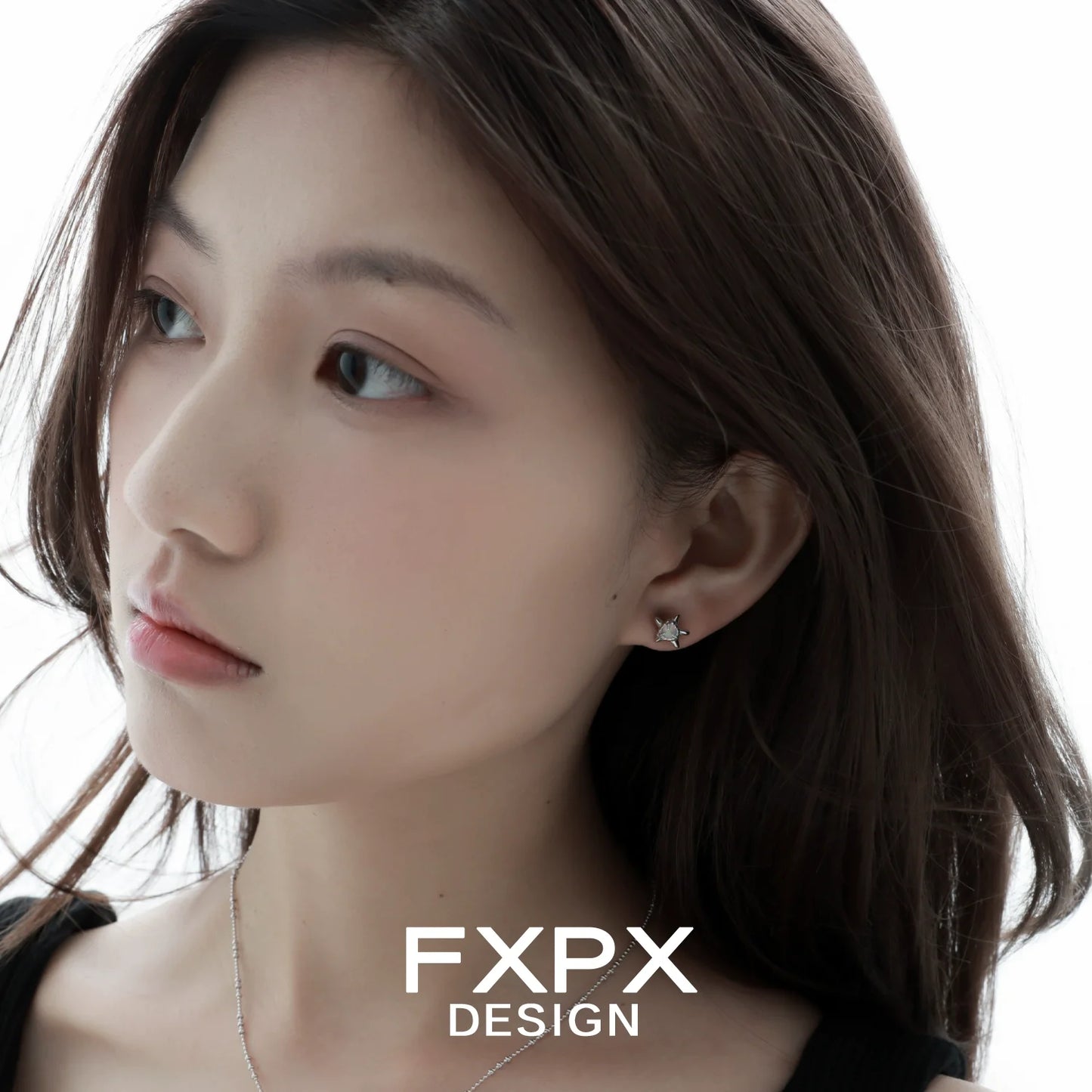 FXPX Y2K starfish earrings displayed on a model showcasing stylish summer jewelry