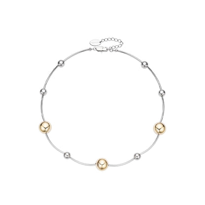 Sun Hunter jewelry planet silver necklace for women featuring silver and gold accents from Gothhalo Jewelry