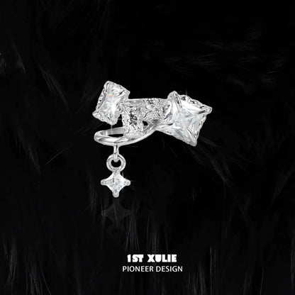1ST XULIE Halo Ear Cuffs with Sparkling Crystals for Stylish Ear Jewelry