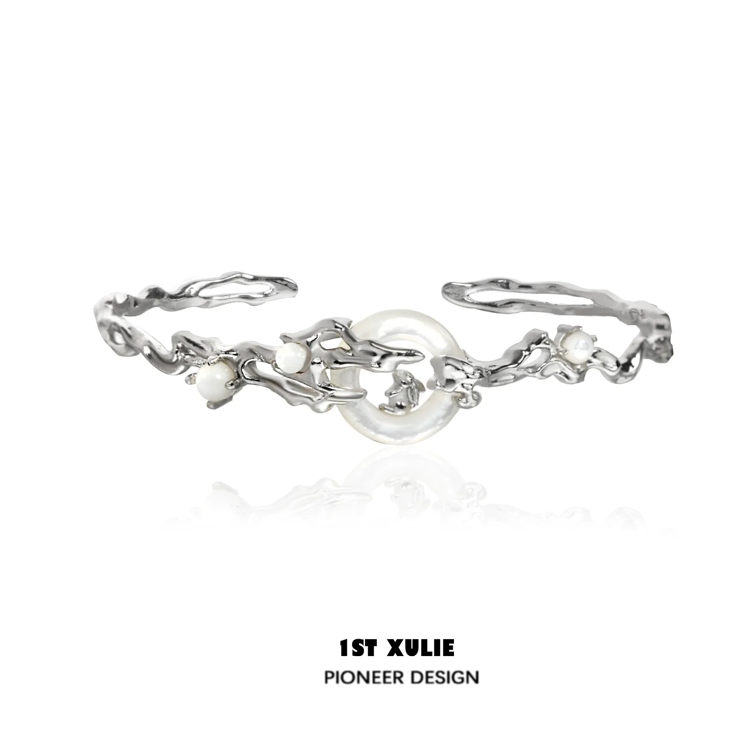 Jade rabbit white agate silver bracelet featuring a unique design with elegant detailing