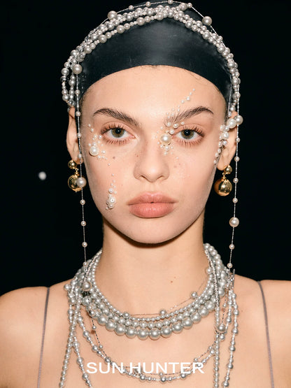 Elegant layered pearl bracelet worn with multiple strands for a stylish and chic look