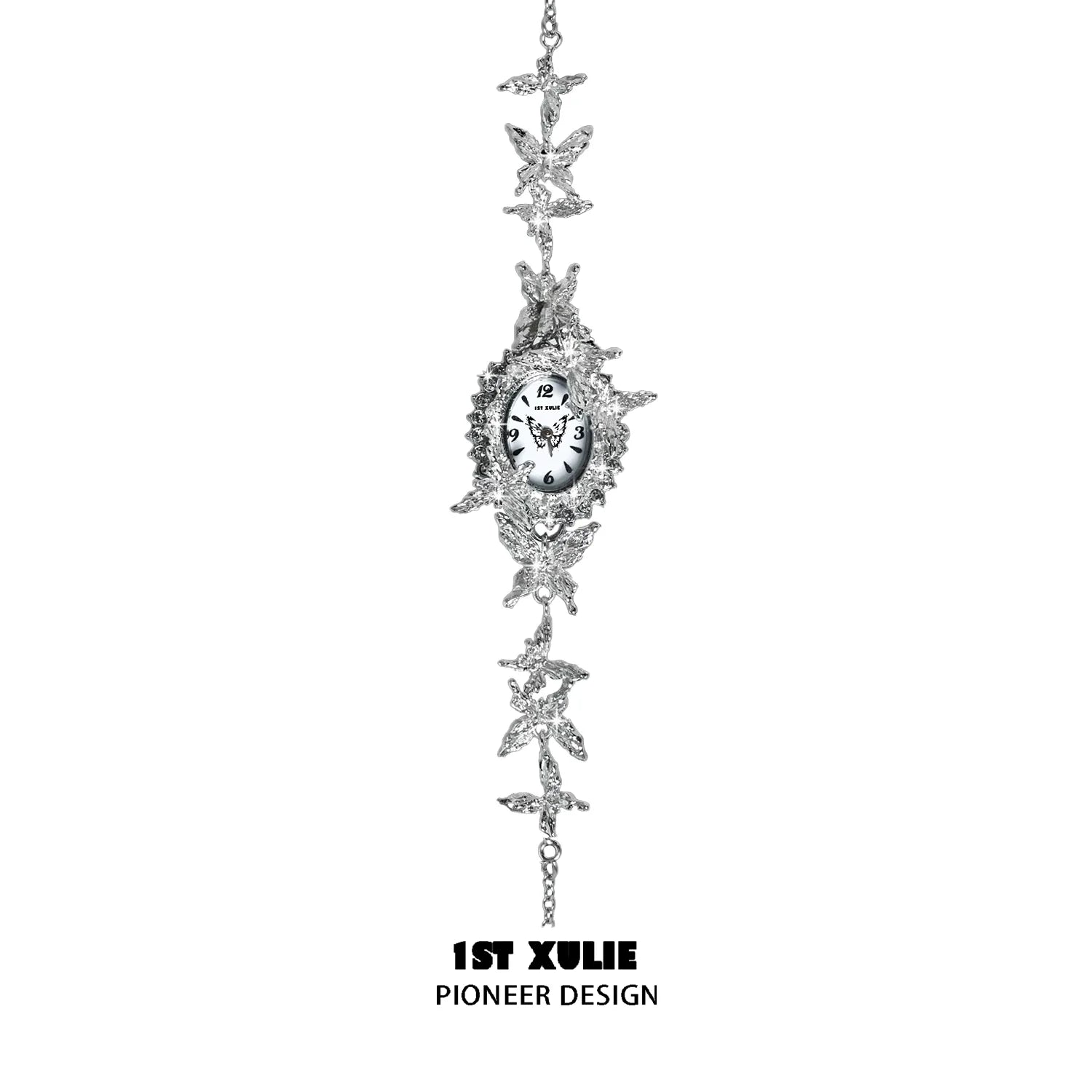 1ST XULIE machinery aesthetic butterfly bracelet watch with intricate butterfly design and elegant casing