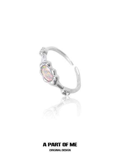 A PART OF ME Mermaid Opal Ring with Elegant Design and Shimmering Opal Stone